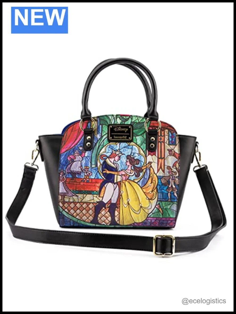 Loungefly Disney Princess Castle Series Belle Crossbody Handbag